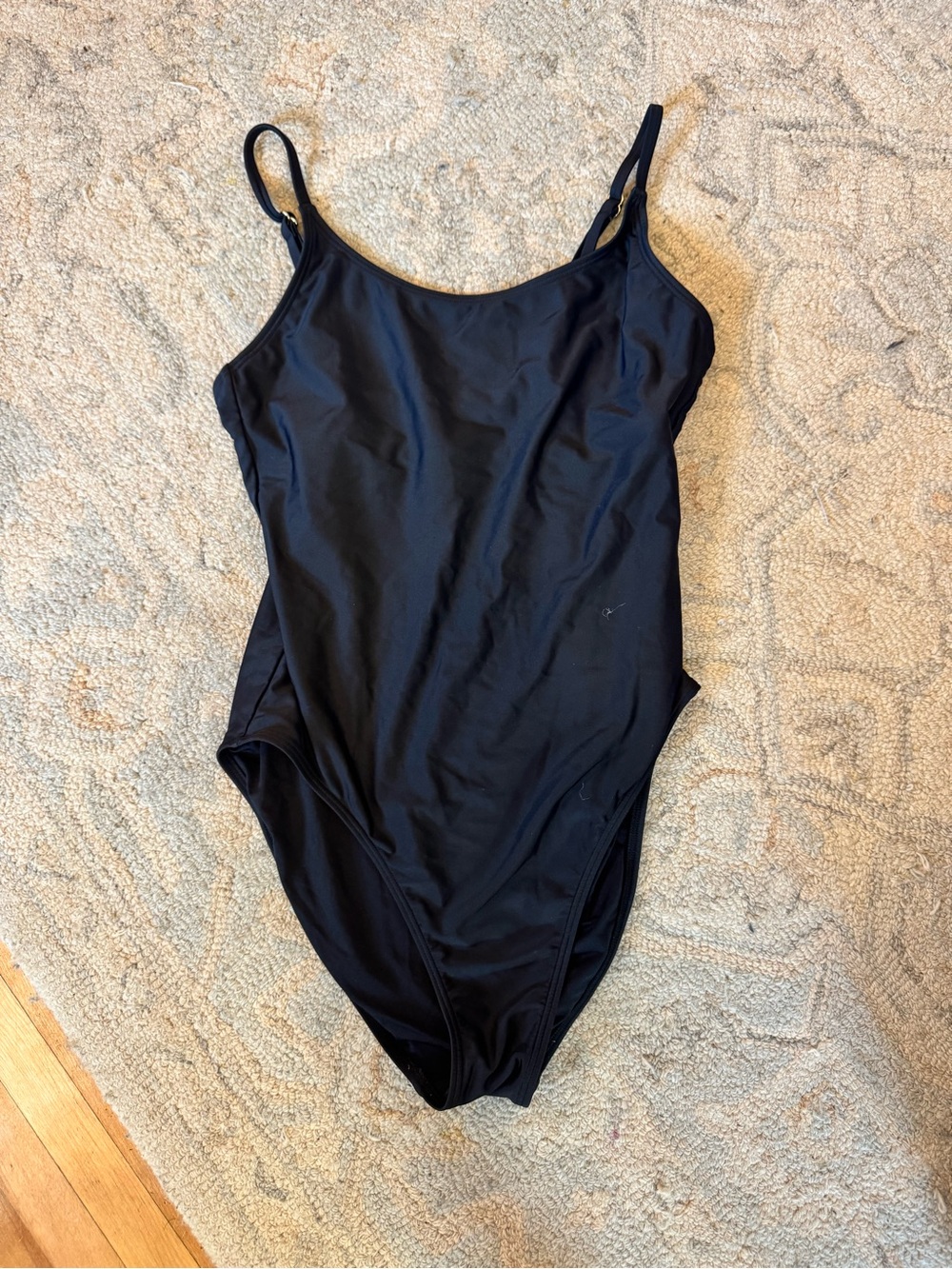 Quince Italian Classic Black One-Piece Swimsuit